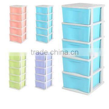 Felton FDR 1331 Eco-Friendly Plastic 5-Tier Clothing Drawer