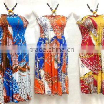 Wholesale Beaded Neck Short Dresses