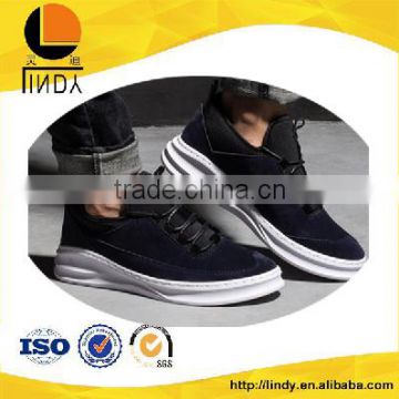 Synthetic leather high shoes men casual leather upper shoe