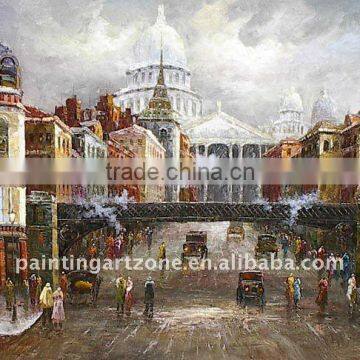 Cityscape paintings by knife wholesale