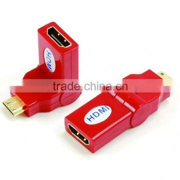 HDMI Female to MINI Male Adapter Rotating 180 Degree photo-2