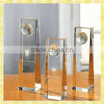 Cutting Triangle Crystal Trophy And Awards For Business Cooperation Gifts