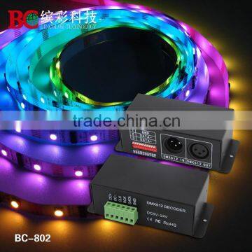 BC-802-2801 DC5V-24V WS2801 DMX512 Decoder Led DMX Controller WS2803 photo-4