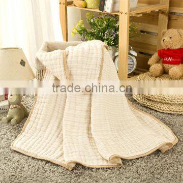 Natural Colored Cotton Newborn Infant Cotton Bath Towel Supersoft Baby Blanket