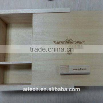 Customized Box and Wood USB Flash Drive 1GB 2GB 4GB 8GB 16GB 32GB With 100% Real Full Capacity photo-4