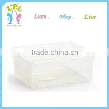 High grade 100% new pp plastic transparent box for toy storage