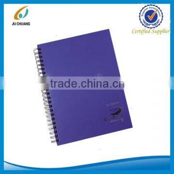 A5 high quality custom size wire-o hardcover notebook with silver foil stamping