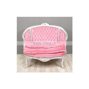 pink round chaise lounge sofa chair