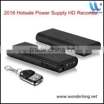 2016 new HD 1080P remote control power bank mini hidden video camera