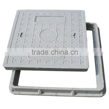 Locking anti theft square composite manhole cover en124