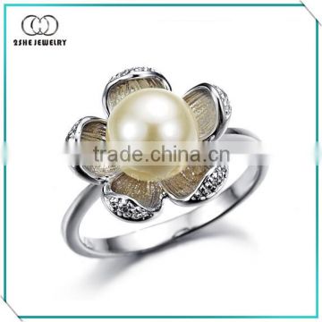 China manufacturer 925 silver rings with pearls