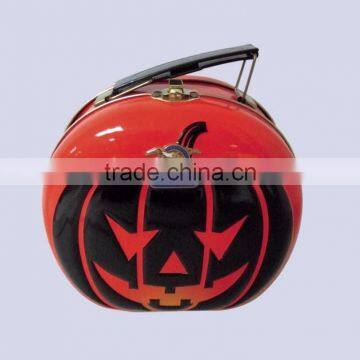 special shape metal tin lunch box apple shape tin box with handle