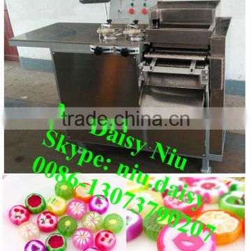 commerical fruit candy cutter machine/flat lollipop cutting machine/lollipop candy making machine