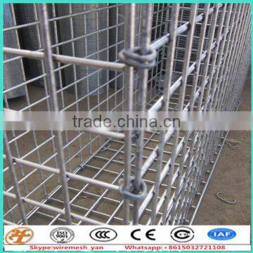 Retaining Wall galvanized rock filled welded gabion cages 1x1x1m