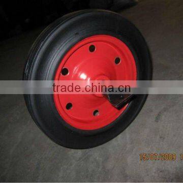 Heavy duty Solid Rubber Wheels 8" 10" 12" 13" 14" 15" 16"