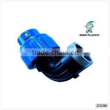 ISO PP Pipe Fitting for Irrigation, PP Compression Elbow/PP Material Plastic Pipe Compression Fittings Equal Elbow photo-5