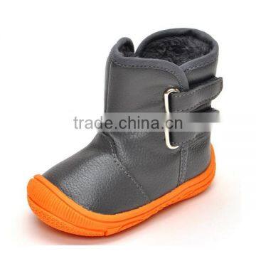 Kids Warm Leather Winter Snow Boots