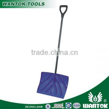 Dia 28.5mm steel tube handle plastic snow shovel spade pusher