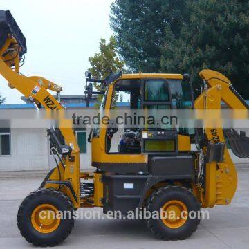 WZ45-16 4x4 80HP backhoe mini excavator with quick attach bucket