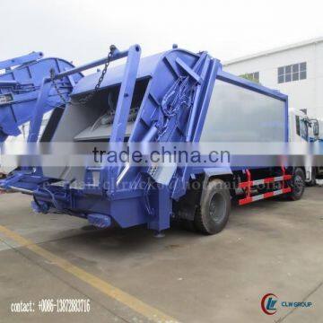 DONGFENG 4*2 New Design Garbage compactor truck 12m3 with swing arm