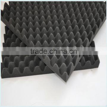 black soundproof fireproof economical wave foam self adhesive acoustic foam