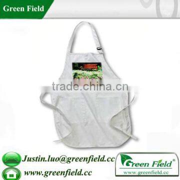 Green Field Garden Apron,Cotton Garden Apron with Fashion Design