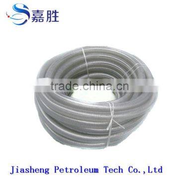 Clear flexible reinforced steel wire reinforced pvc oil hose/transparent pvc hose