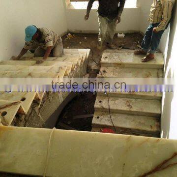 The Most Beautiful& Best Qualit BACKLIT ONYX STAIRS STEPS RISERS & BALUSTRADE photo-5