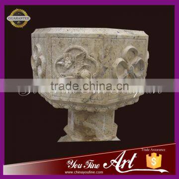 Hand Carved Natural Stone Baptism Statues photo-4