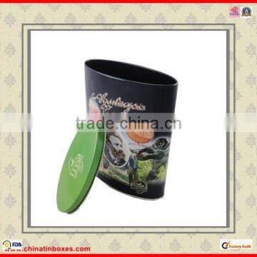 High Quality Oval Shape Custom Coffee Tin Box photo-2