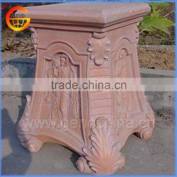 Home and garden fiberstone flower pot stand roman column for sale