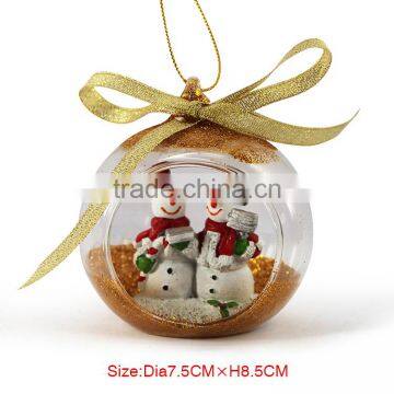 Clear Glass Material Christmas Decoration Ball photo-2