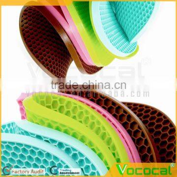Small Round Silicone Honeycomb Pot Holder Placemat Cup Mat Coaster Place Mat photo-3