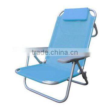 Fold Aluminium Beach Chair with Pillow L91905