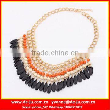 Black Beads Sdfashion Statement Necklaces