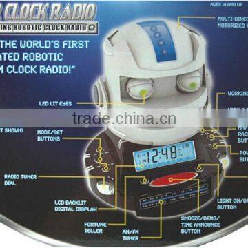 Fashion Smart Sensor Robot Cartoon radio Robot Clock