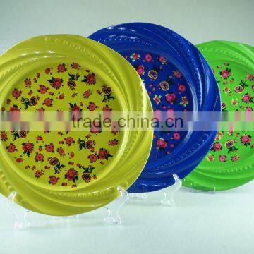 New Stainless Steel Decal and Spray Paint Plate Cast Iron Food Storage Dish Enamel Round Dish photo-3