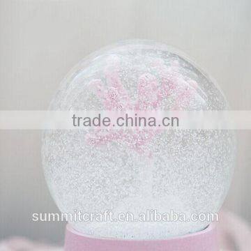 Custom Decorative Cherry Tree Snow Globe With Blowing Snow photo-5
