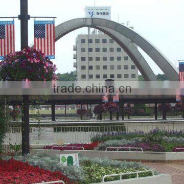 Decorative New Design Lamp Post Green Planter Stackable Flower Pots photo-5