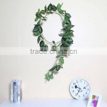 Green artificial plastic ivy vine garland for shopping mall decoration