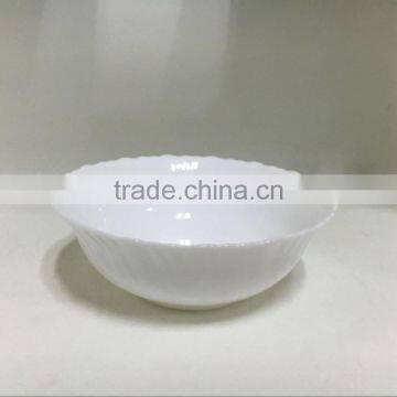 2016 Wholesale Popular Stock Opal Glass Tableware White Bowls photo-2