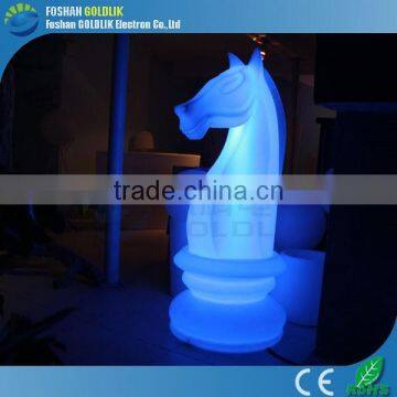 Wireless Remote Control Garden Decorative Tall Chess Illuminated LED Light Knight photo-2