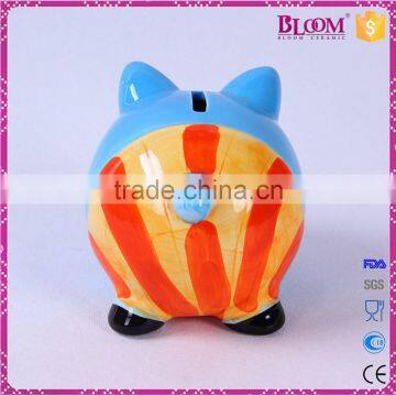 New Design of Hand Painted Ceramic Custom Coin Bank photo-3