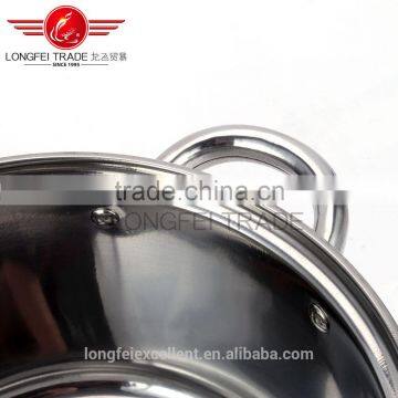 Best Selling New Shape Glass Lid 5pcs Stainless Steel Camping Pot/cooking Pot photo-6