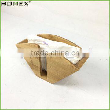 Bamboo Fan Shape Coffee Filter Holder Dispenser Rack Homex-BSCI Factory photo-6