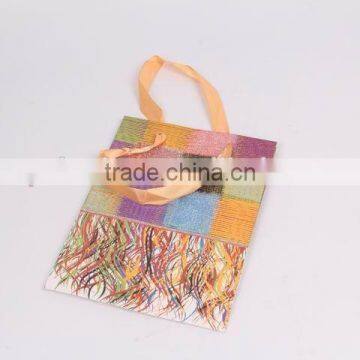 Foldable Gift Bag With Checked Pattern/ Shopping Bag photo-5