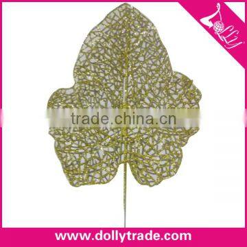 Special Design Widely Used Decorative Christmas Glitter Leaf