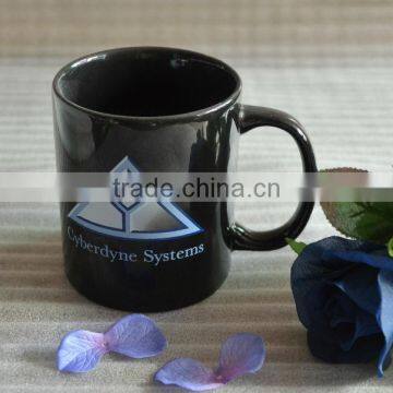 wholesale black ceramic coffee mug 11oz