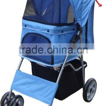 Foldable Pet Stroller. Pet Travel Stroller Pushchair Pram Jogger Buggy Swivel Wheels. H0116 photo-2