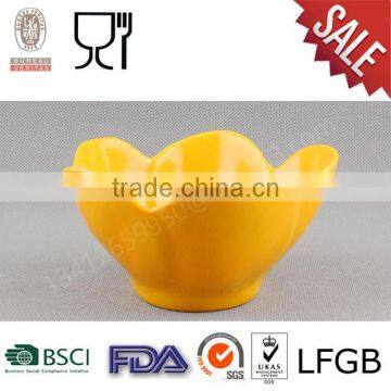 Lotus flower shape melamine salad bowl